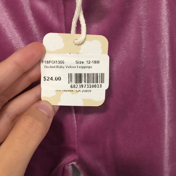 Baby velour leggings - Picture 3 of 3